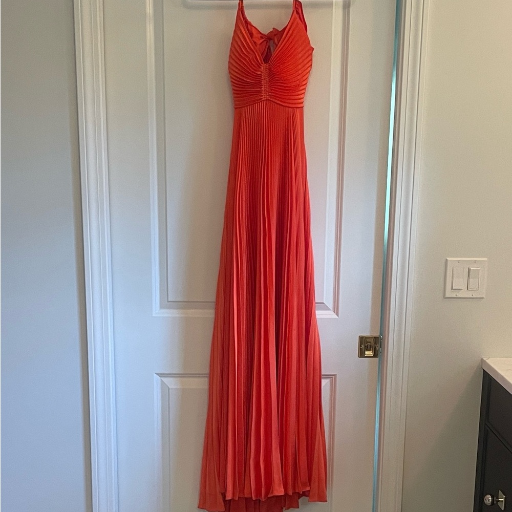 A.L.C. Vibrant Orange Maxi Dress